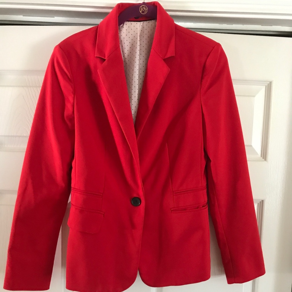 Express red blazer